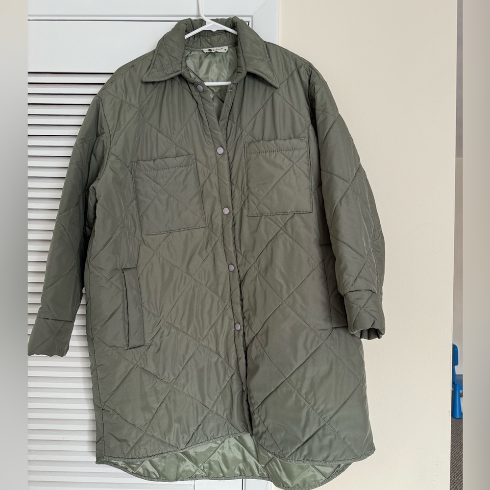 Olive Quilted Women's Jacket